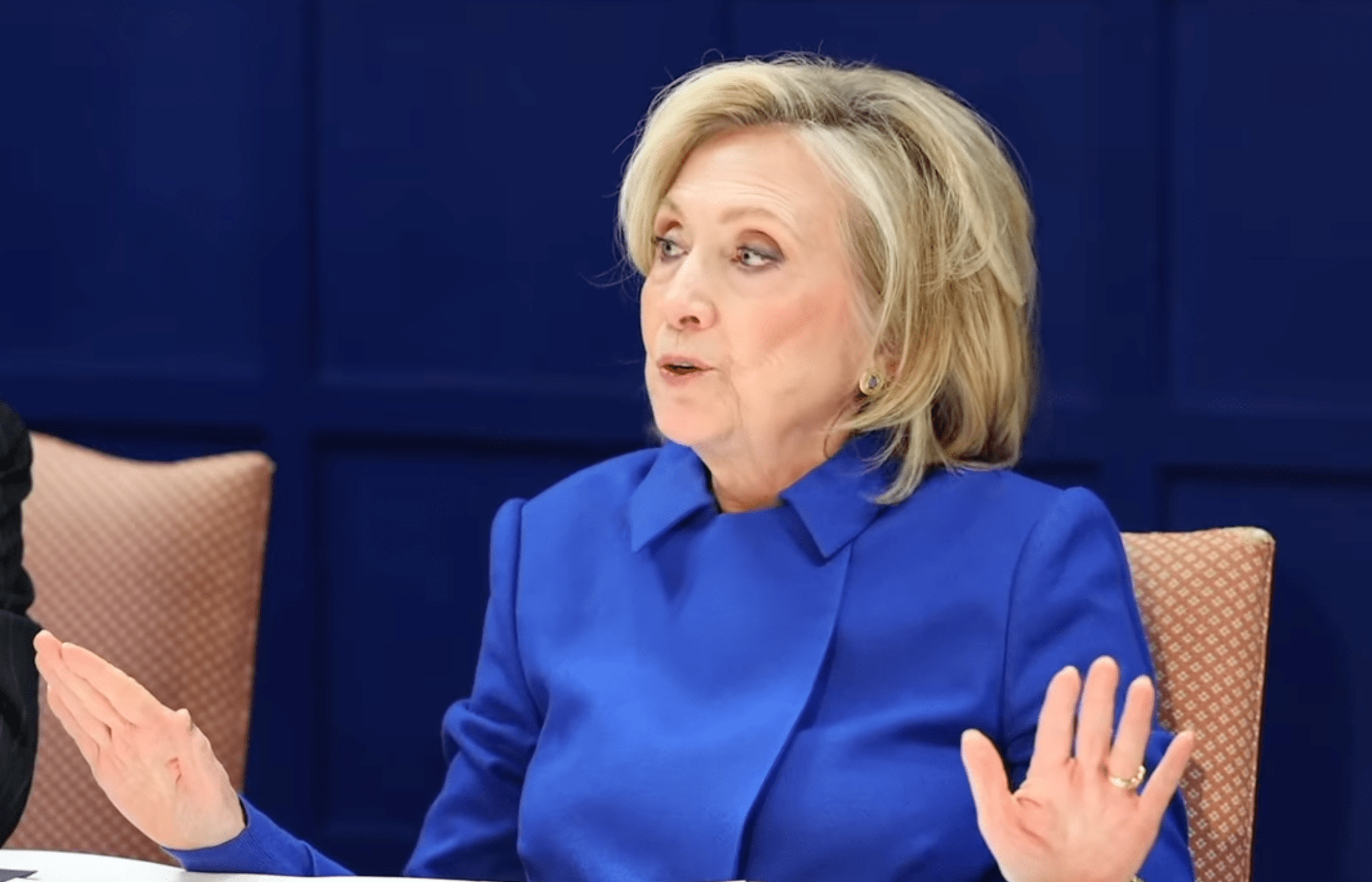 Watch the moment Hillary Clinton loses her cool over leaked photos