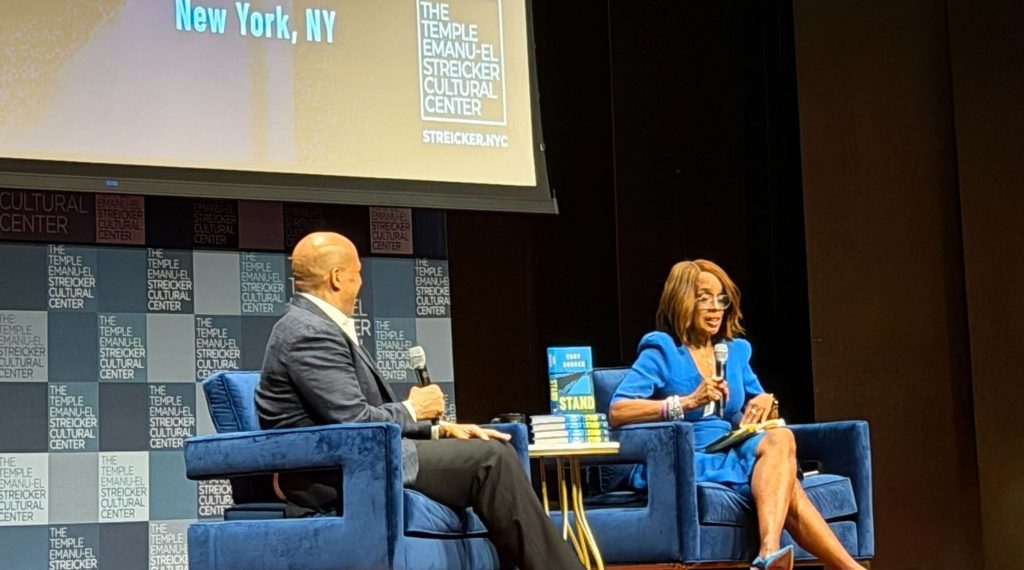 Cory Booker calls on Americans to ‘stand up’ at New York book tour stop