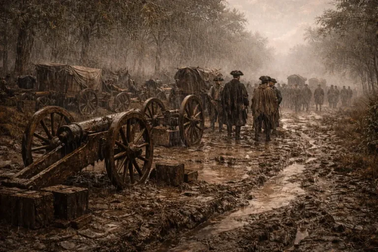 Both Gen. George Washington and British Gen. William Howell plans for Howe retreating from Boston are delayed because of severe weather. (Photo courtesy Mount Vernon.)