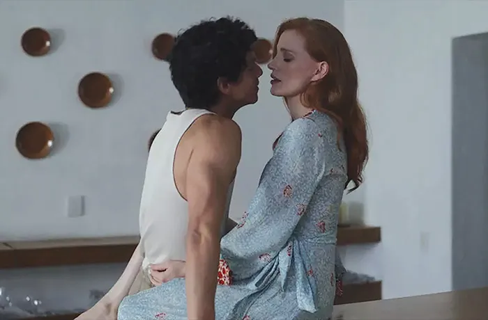 Jessica Chastain and Isaac Hernández in Dreams. (Greenwich Entertainment)
