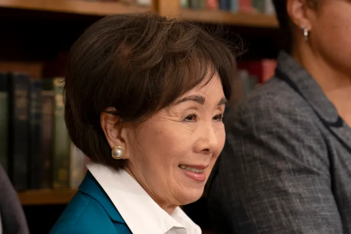 California Rep. Doris Matsui, (D-CA), poses for photos after a news conference about the Covered California, the state's insurance market place, in Sacramento, Calif., Tuesday, Oct. 29, 2024.(AP Photo/Rich Pedroncelli)