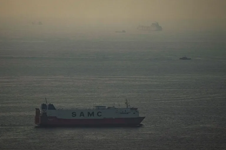Ship near Hormuz.