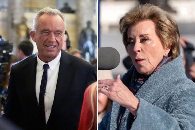 Health and Human Services Secretary Robert F. Kennedy Jr. (Left) and Education Secretary Linda McMahon (Right)