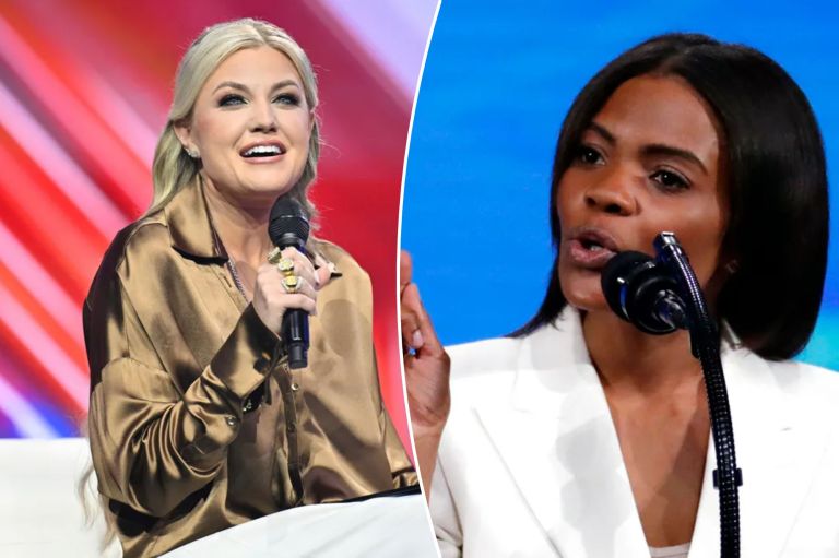 Candace Owens and Erika Kirk 