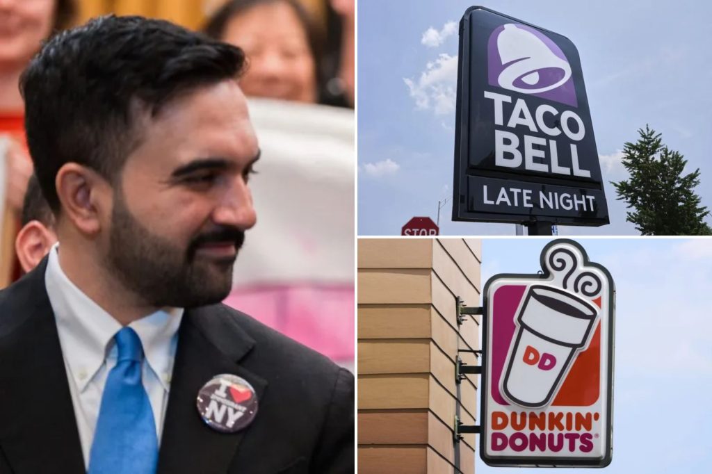 Mamdani chows on Taco Bell and Dunkin’s mukbang celebrating franchisee settlement