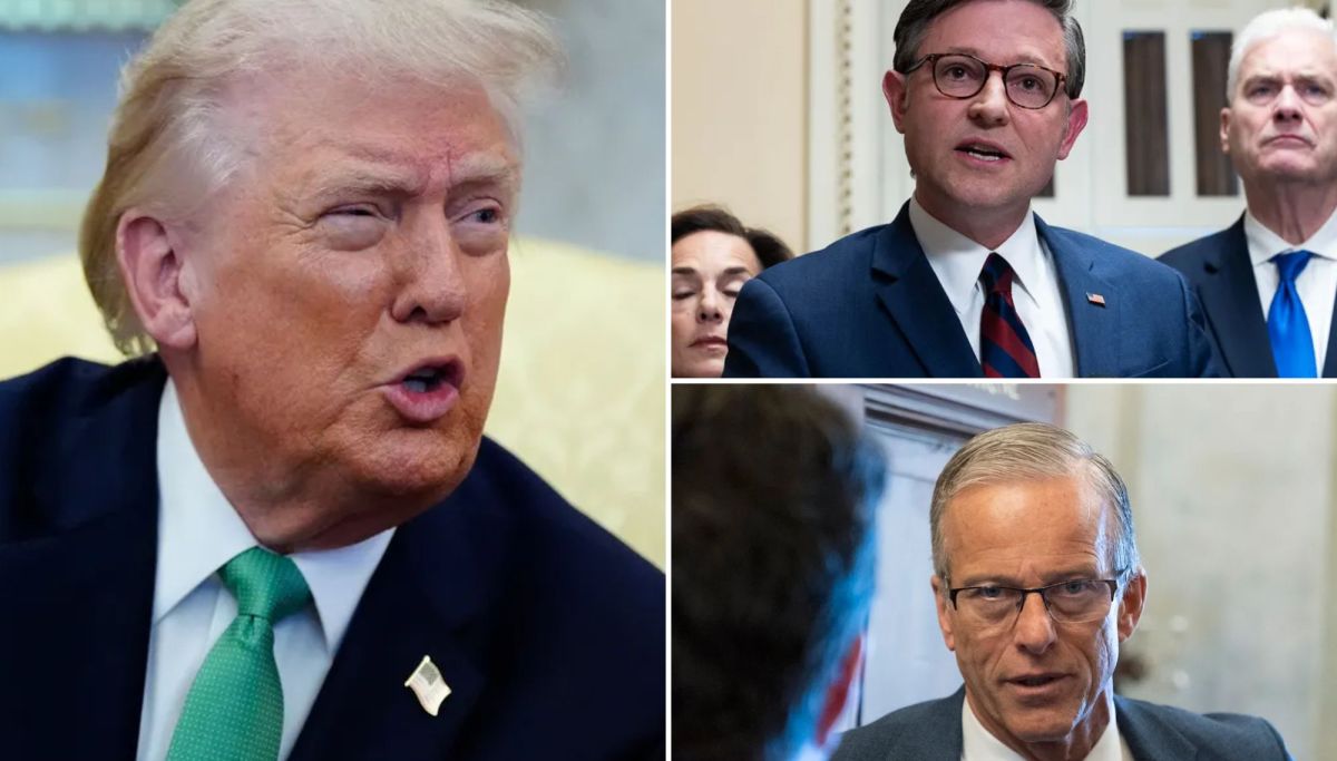 Trump sides with Johnson over Thune in Senate-House brawl to end DHS shutdown