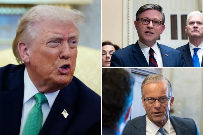 Trump sides with Johnson over Thune in Senate-House brawl to end DHS shutdown