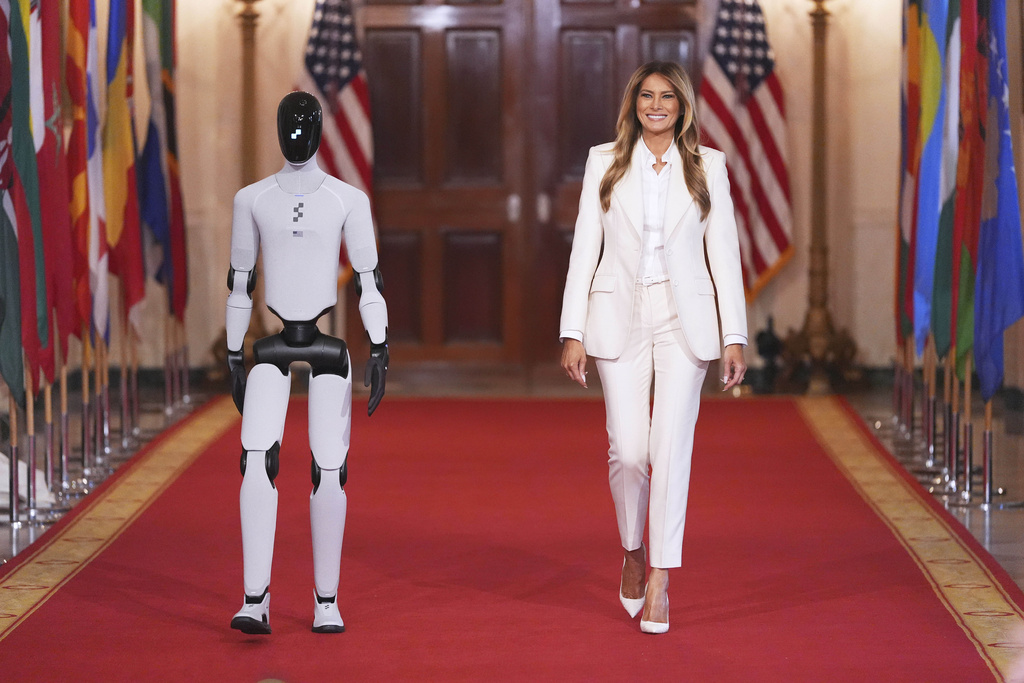 ‘Figure 03’ AI robot joins Melania Trump at White House summit