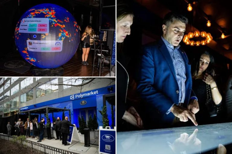 Polymarket Situation Room pop-up bar collage