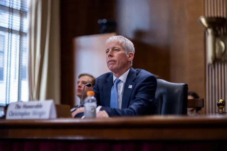 Energy Secretary Chris Wright testifies before the Senate Energy and Natural Resources Committee.