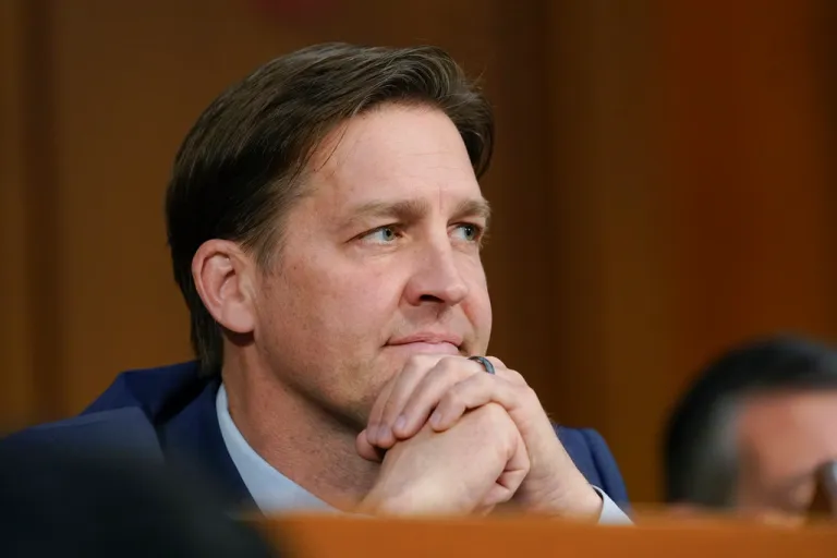 FILE - U.S. Sen. Ben Sasse, R-Neb., listens during a confirmation hearing for Supreme Court nominee Ketanji Brown Jackson before the Senate Judiciary Committee on Capitol Hill in Washington, March 23, 2022. (AP Photo/Alex Brandon, File)