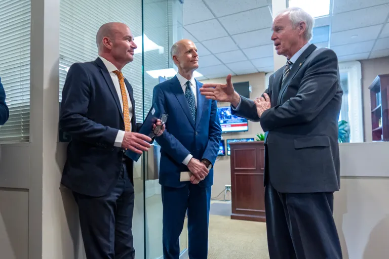 Sens. Mike Lee (R-UT), Rick Scott (R-FL), and Ron Johnson (R-WI)