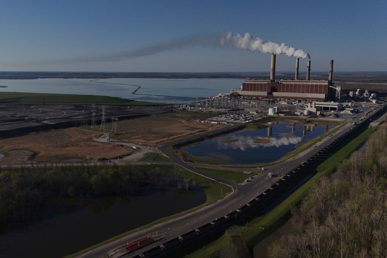 The Gibson Power Plant, a coal-fired power plant, operates in Princeton, Indiana.