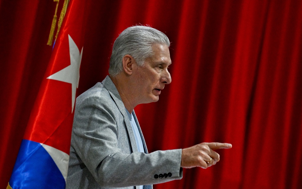 Cuban president invokes Fidel Castro guerrilla slogan in vow to fight US takeover