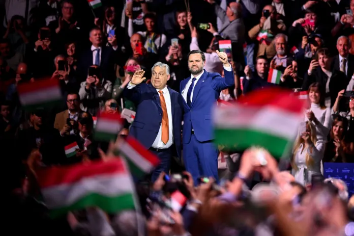 Hungarian Prime Minister Viktor Orban and U.S. Vice President JD Vance.