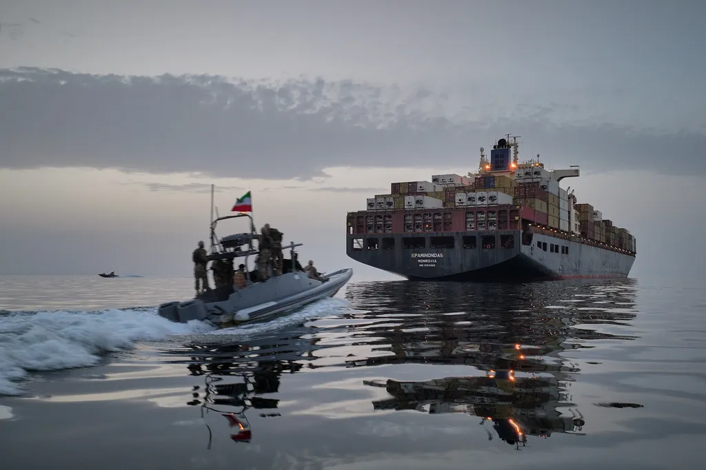 Iran launches drone assault on Bahrain and ship in strait