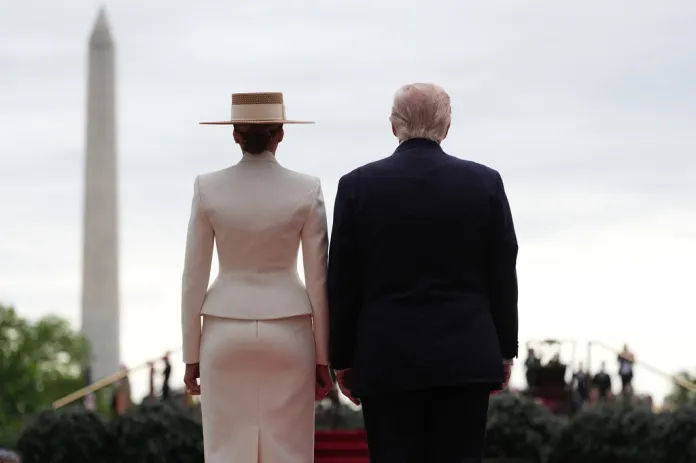 Melania and Donald.