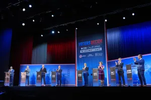 California governor’s debate turns chaotic as candidates chase breakout moment