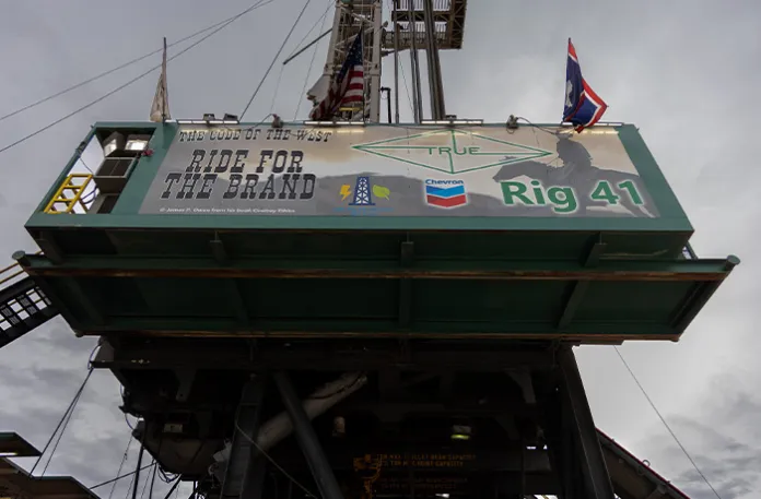 The True 41 Chevron well drill site in Weld County, Colorado on April 1. (Graeme Jennings/Washington Examiner)