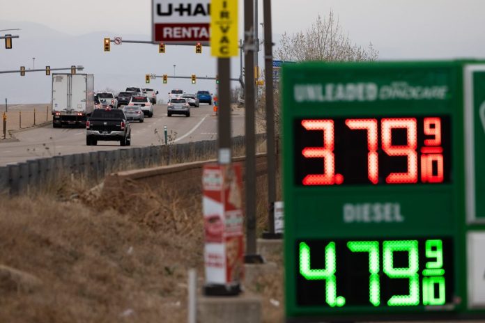 A fuel station in Longmont, Colorado.