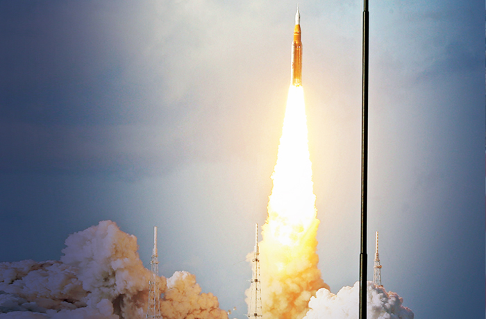 NASA’s Artemis II rocket launches a 10-day mission around the moon, traveling roughly 230,000 miles from Earth — the farthest humans have traveled, April 1, Cape Canaveral, Florida. (Gregg Newton/Getty Images)