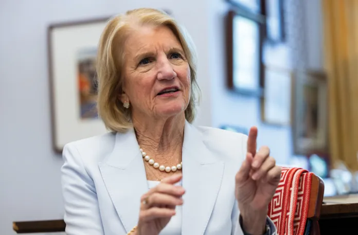 Sen. Shelley Moore Capito (R-WV)  (Photograph by Graeme Jennings/Washington Examiner)