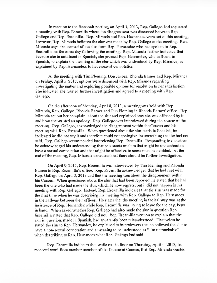 Ruben Gallego ethics report complaint