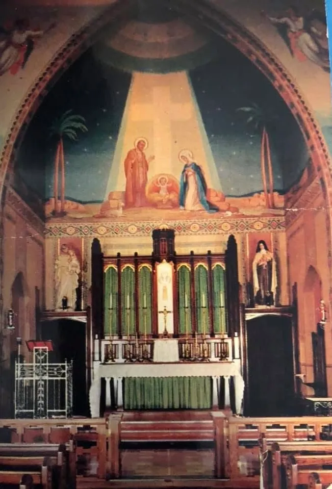 Nativity of Our Lord Catholic Church as it looked in 1990 before modernization