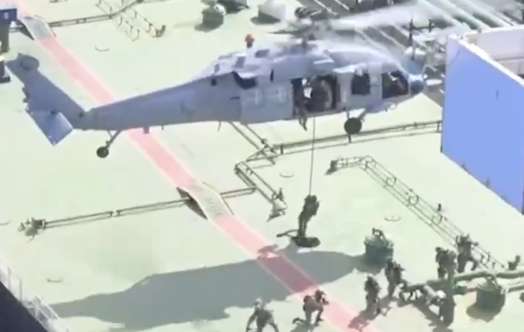 US releases video showing interdiction of sanctioned vessel in Indian Ocean