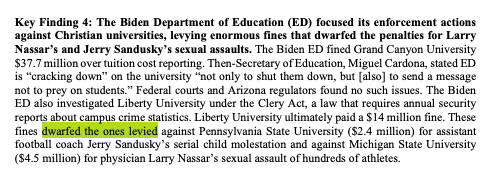 Excerpt from a Justice Department report