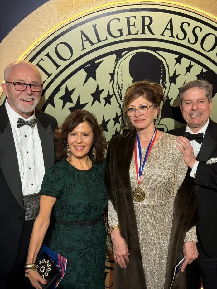 Fox's Maria Bartiromo honored with the Horatio Alger award.