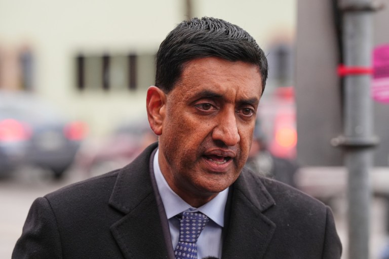 Rep. Ro Khanna, D-Calif., visits the scene where 37-year-old Alex Pretti was fatally shot by a U.S. Border Patrol officer.
