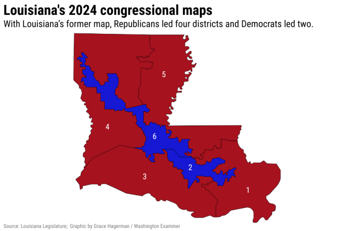 Old 2024 Louisiana congressional map