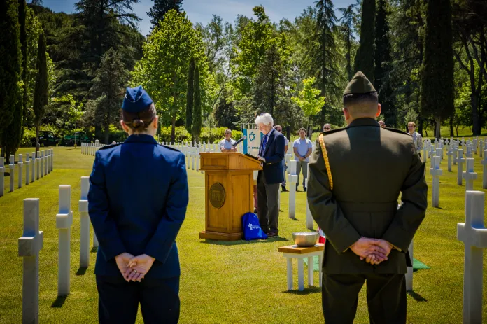 Operation Benjamin - Florence American Cemetery Ceremony