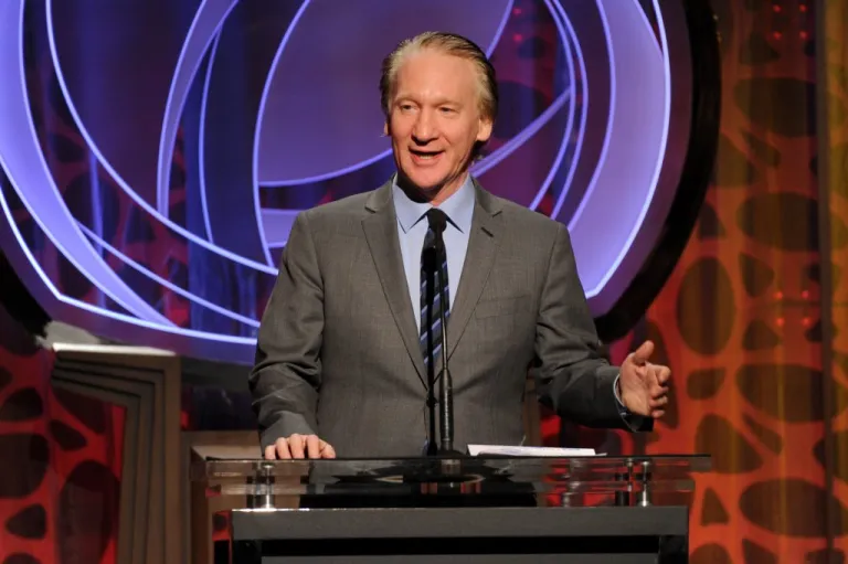Bill Maher speaks on stage at the 2014 Television Academy Hall of Fame