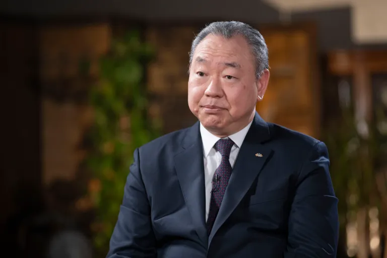 Taiwan's top diplomat in Washington, Alexander Tah-Ray Yui, listens during an interview with The Associated Press on Thursday, Jan. 18, 2024 in Washington. (AP Photo/Kevin Wolf)