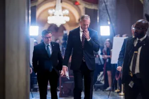 Tensions between John Thune and Mike Johnson loom over GOP immigration push