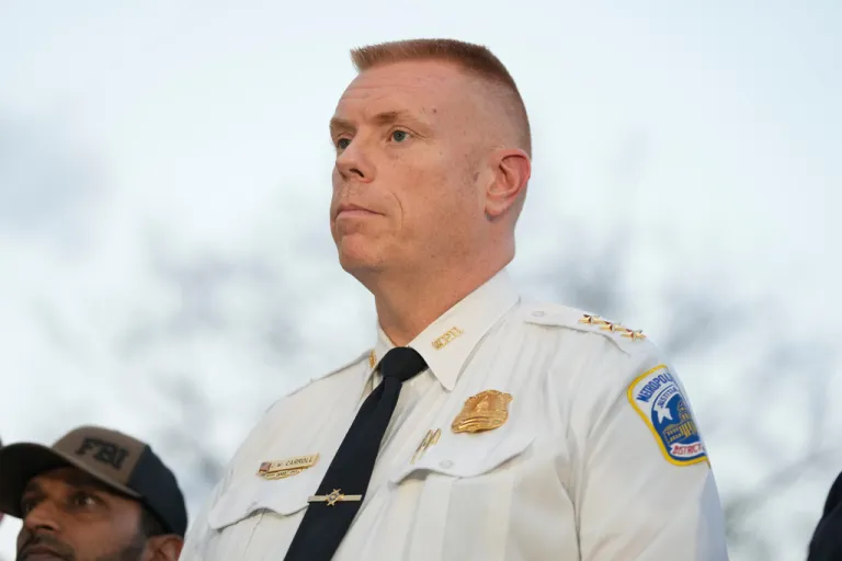 Executive Assistant Chief, Metropolitan Police Department Jeffery Carroll attends a press conference following the shooting of two National Guard soldiers near the White House Wednesday, Nov. 26, 2025, in Washington.