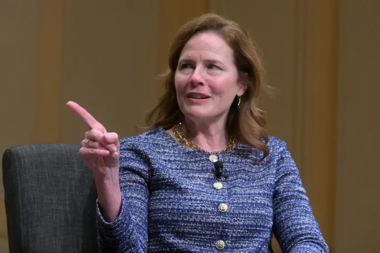 Supreme Court Associate Justice Amy Coney Barrett speaks at the Library of Congress