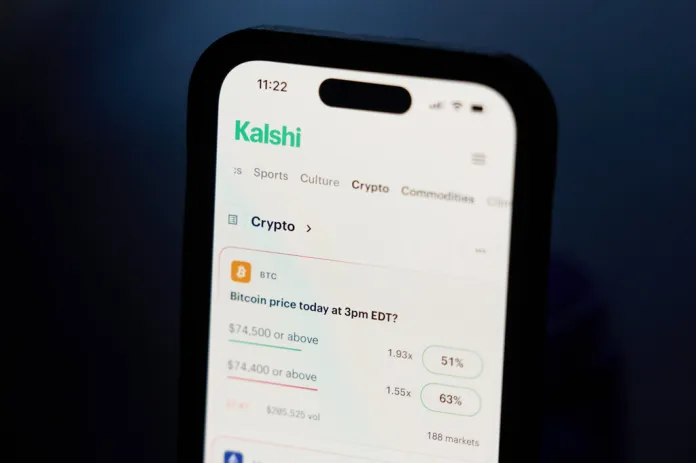 Kalshi phone screen