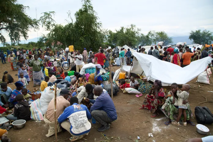 Refugees from the DRC camp in Burundi
