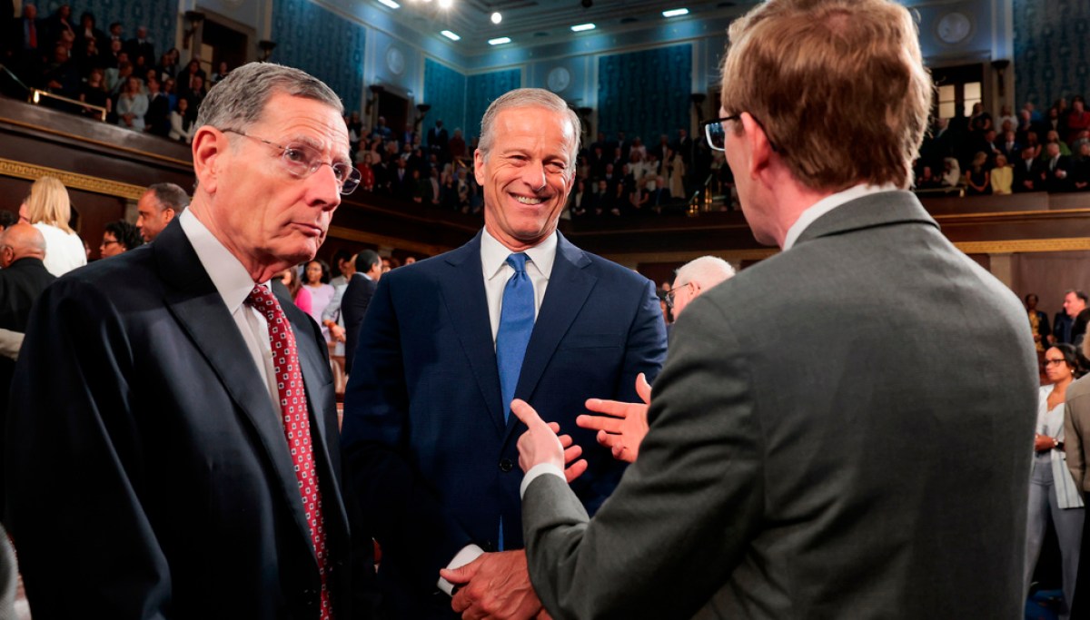 Senate GOP insurgents campaign against Washington — except John Thune