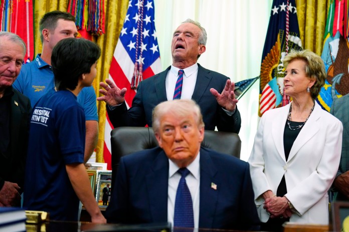 President Donald Trump speaks before signing a proclamation in the Oval Office at the White House, Tuesday, May 5, 2026, in Washington. (AP Photo/Jacquelyn Martin)