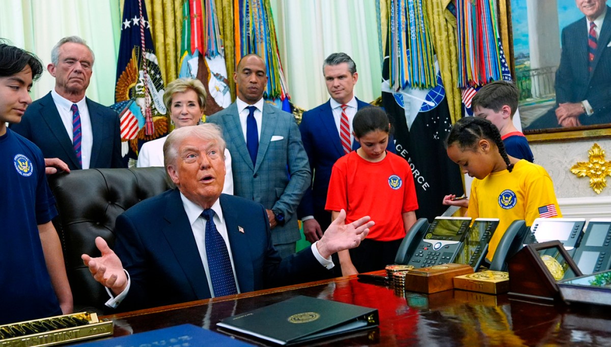 Trump jokes he works out 'about one minute a day, max'