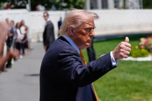 Trump says ballroom project has ‘doubled’