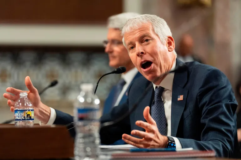 Energy Secretary Chris Wright testifies before the Senate Armed Services Committee hearing on the budget request for the Energy Department on Capitol Hill, Wednesday, May 13, 2026, in Washington.