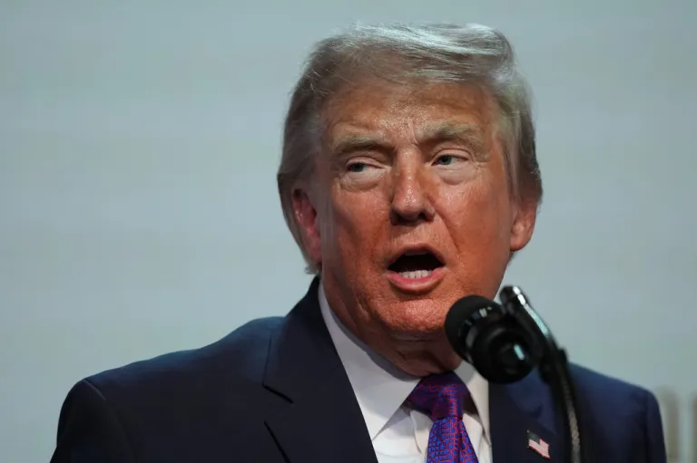 President Donald Trump speaks about prescription drug prices in the South Court Auditorium in the Eisenhower Executive Office Building on the White House campus, Monday, May 18, 2026, in Washington.