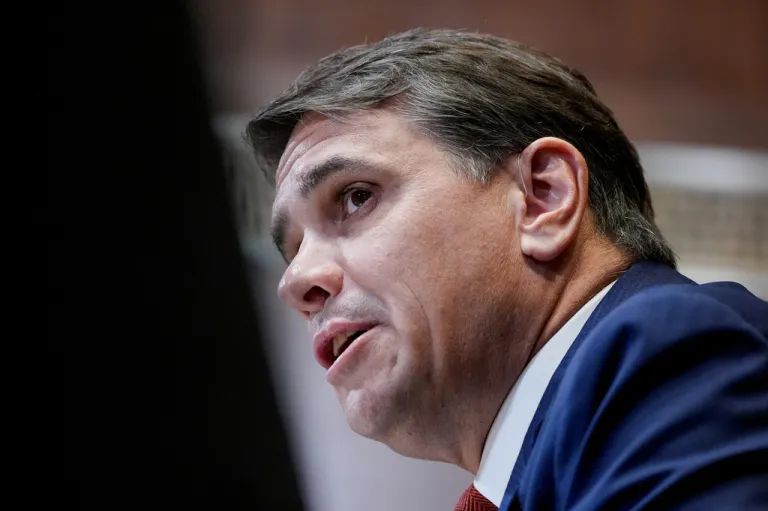 Acting Attorney General Todd Blanche testifies during a Senate Committee on Appropriations subcommittee hearing