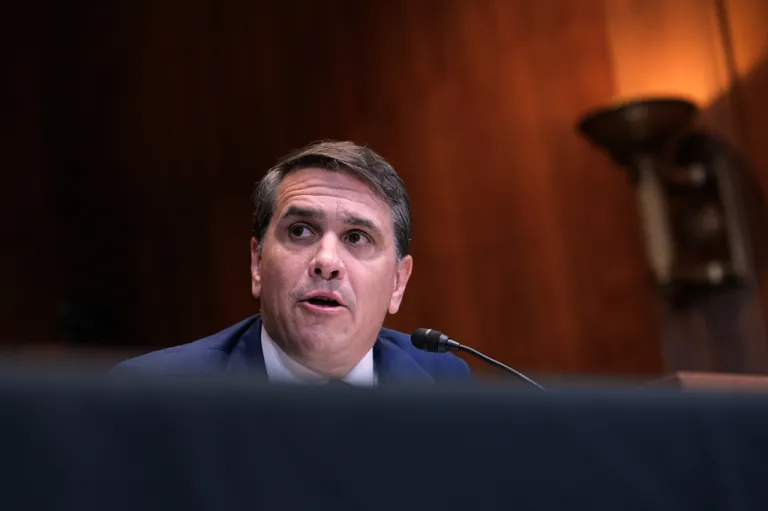 Acting Attorney General Todd Blanche testifies during a Senate Committee on Appropriations subcommittee hearing to address the Trump administration's budget request for the Justice Department, Tuesday, May 19, 2026, on Capitol Hill in Washington