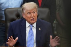 Trump jokes he’ll get ‘killed’ by ‘the fake news’ for attending son’s wedding
